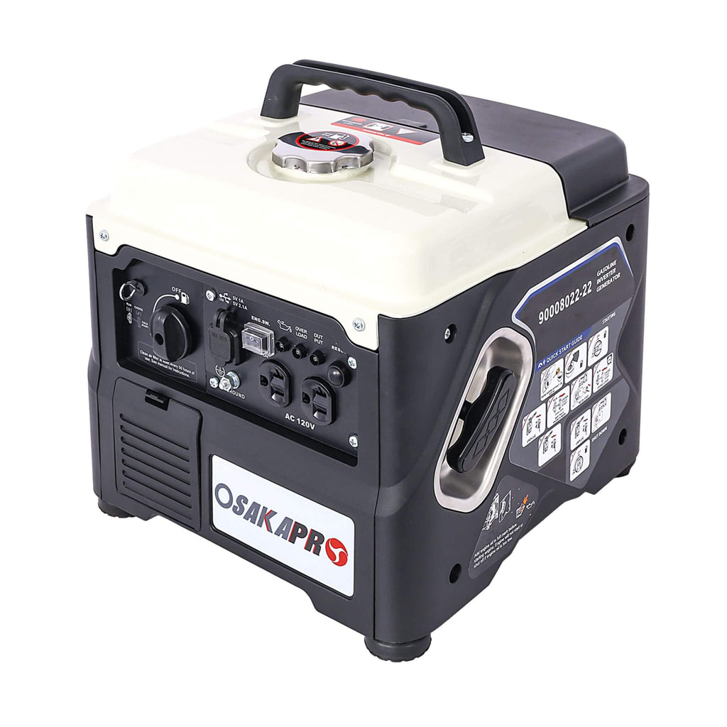 Heavy-Duty 1200W Ultra-Quiet Portable Gas Engine Inverter Generator (SAK54675)