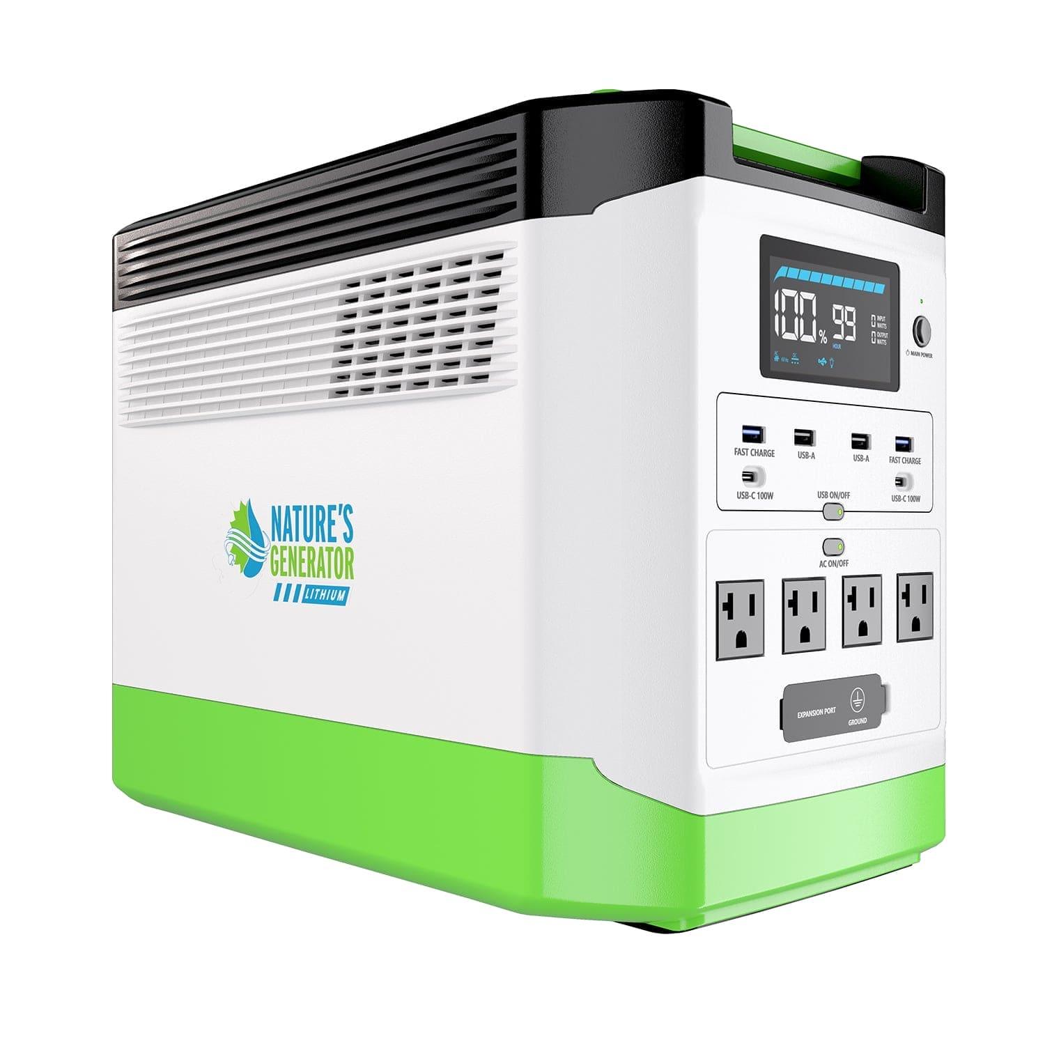 High Capacity Lithium 1800 Solar and Wind Generator